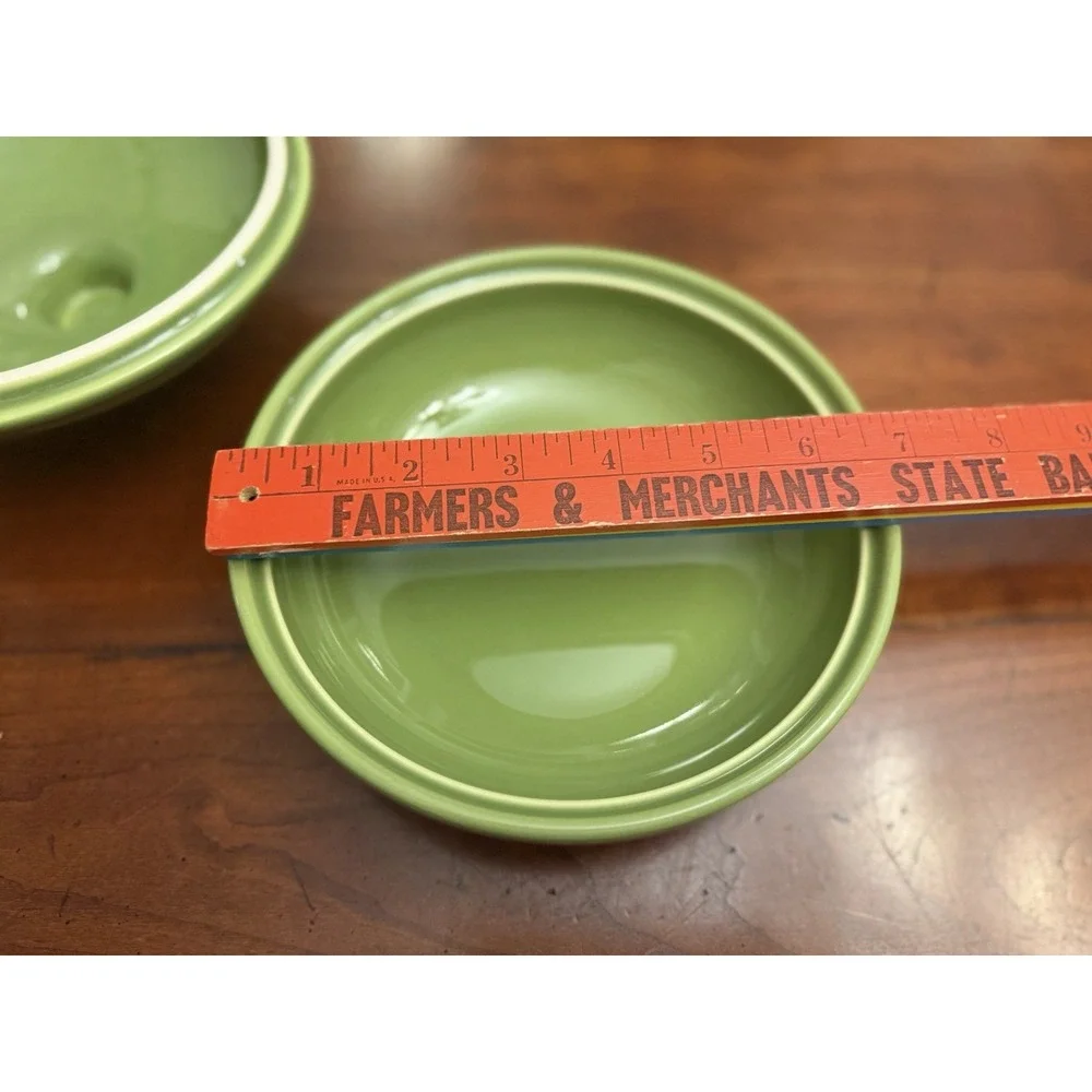 Vintage Crate & Barrel Green Lidded Bowl Domed Casserole Dish Barbara Eigen